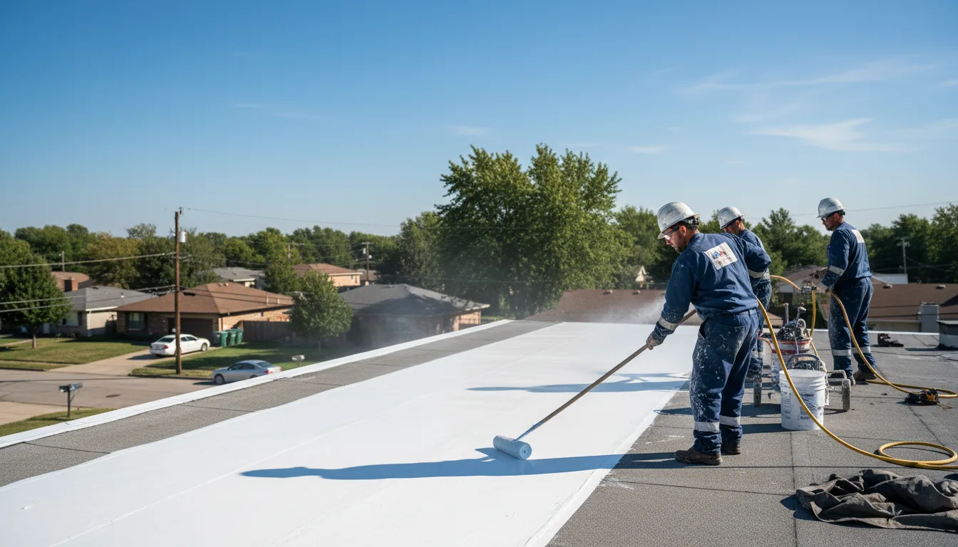 Commercial roof coating in Irene, TX near me